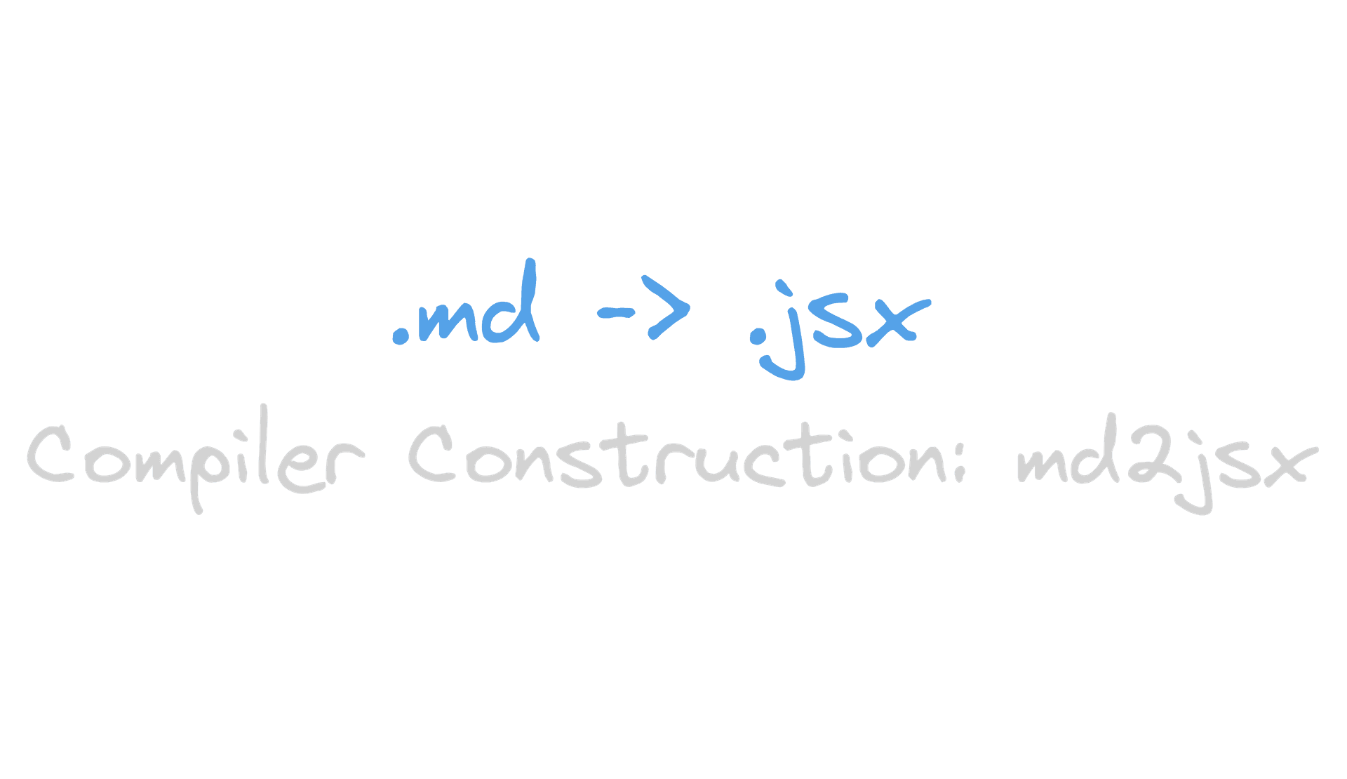 Markdown to JSX Compiler Architecture