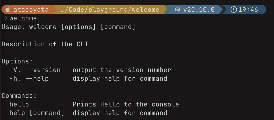 Testing the CLI tool