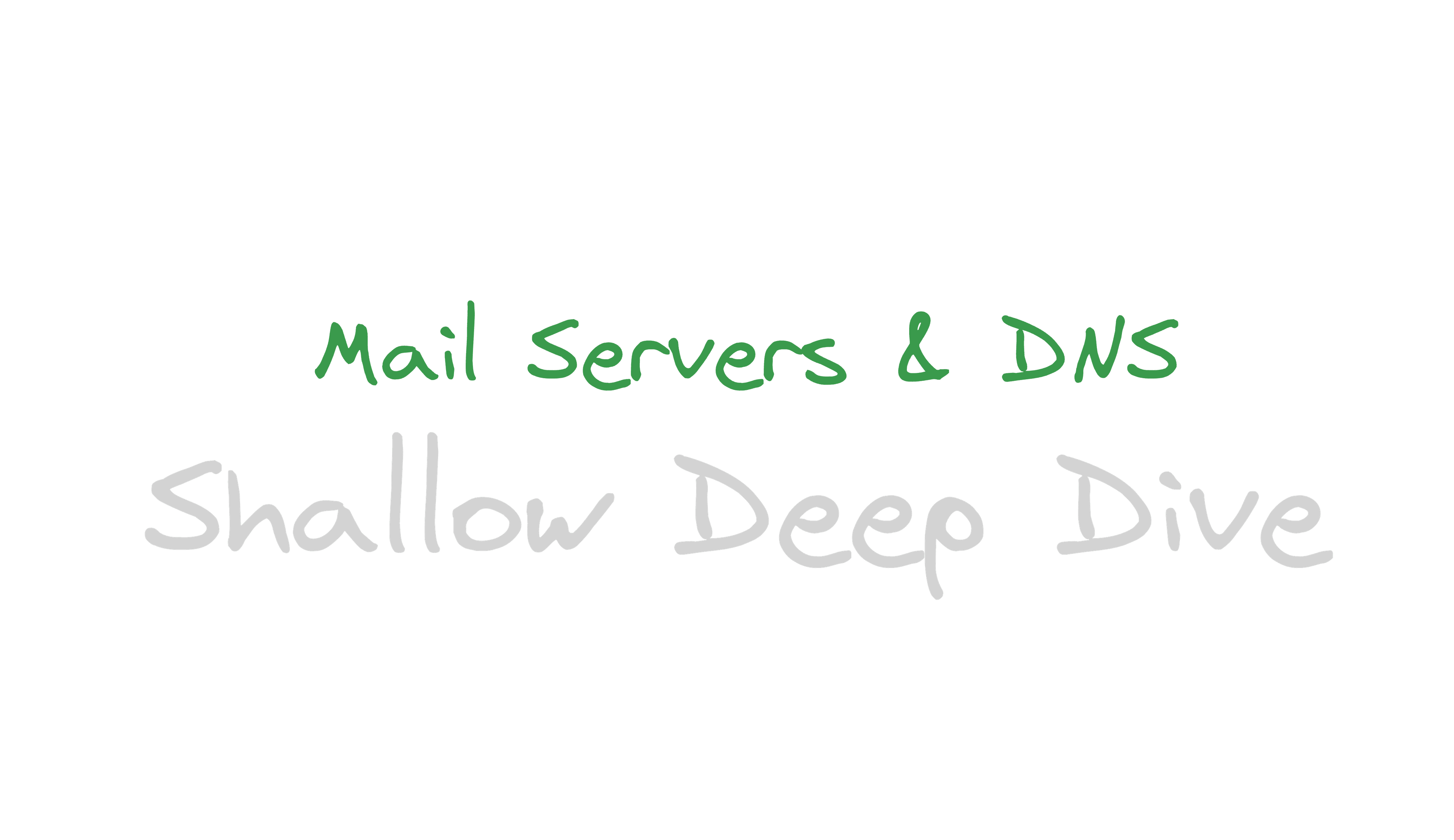 A Shallow Deep Dive on Mail Servers and DNS Records
